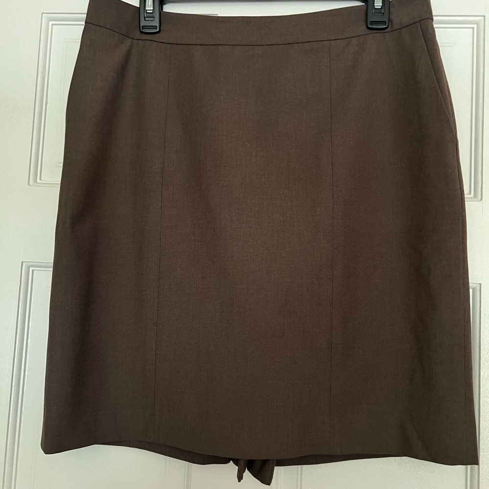 LOFT Brown Pencil Skirt for Work